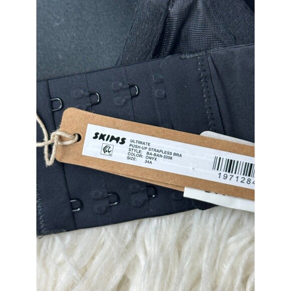 Skims Ultimate Push Up Strapless Bra Onyx Size 34A - Picture 7 of 7